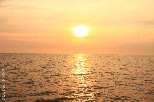 Sunset over Tonle Sap, Cambodia