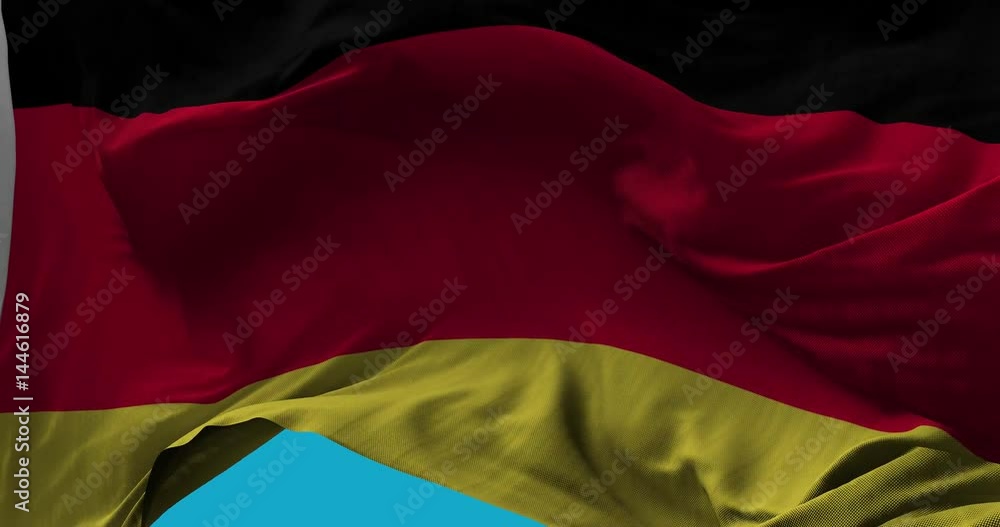 National Flag of Germany waving in the wind slow motion Seamless Loop Animation National Flag of Germany waving in the wind slow motion Seamless Loop Animation