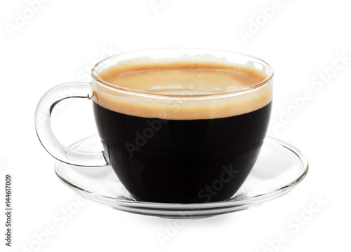Fototapeta Naklejka Na Ścianę i Meble -  Espresso coffee in glass cup