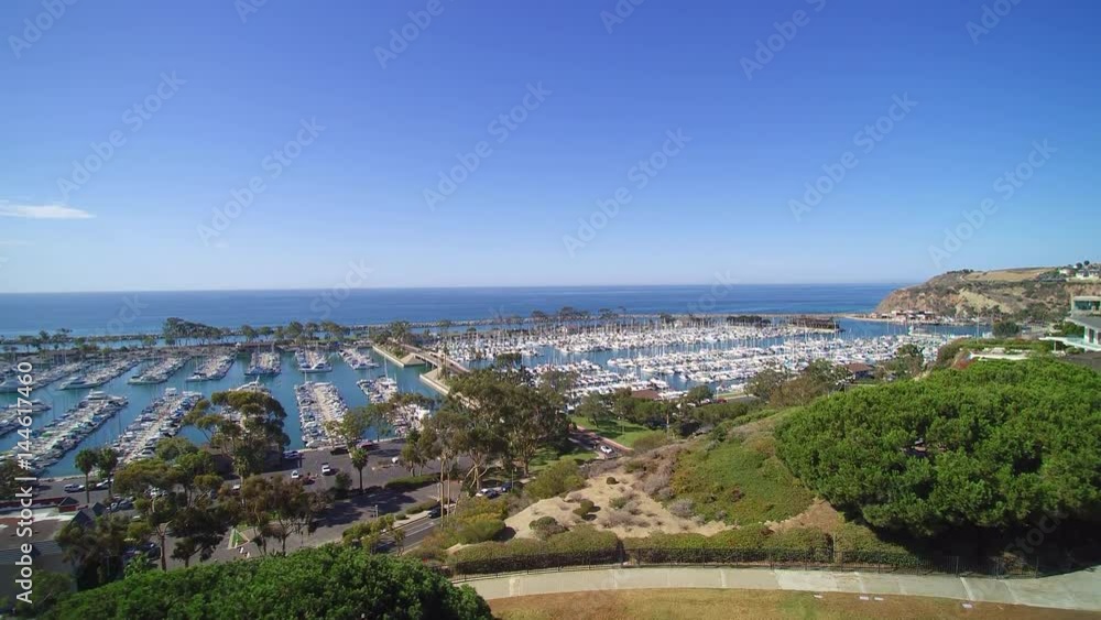 Aerial view of Dana Point Beach shot from a drone Aerial view of Dana Point Beach shot from a drone