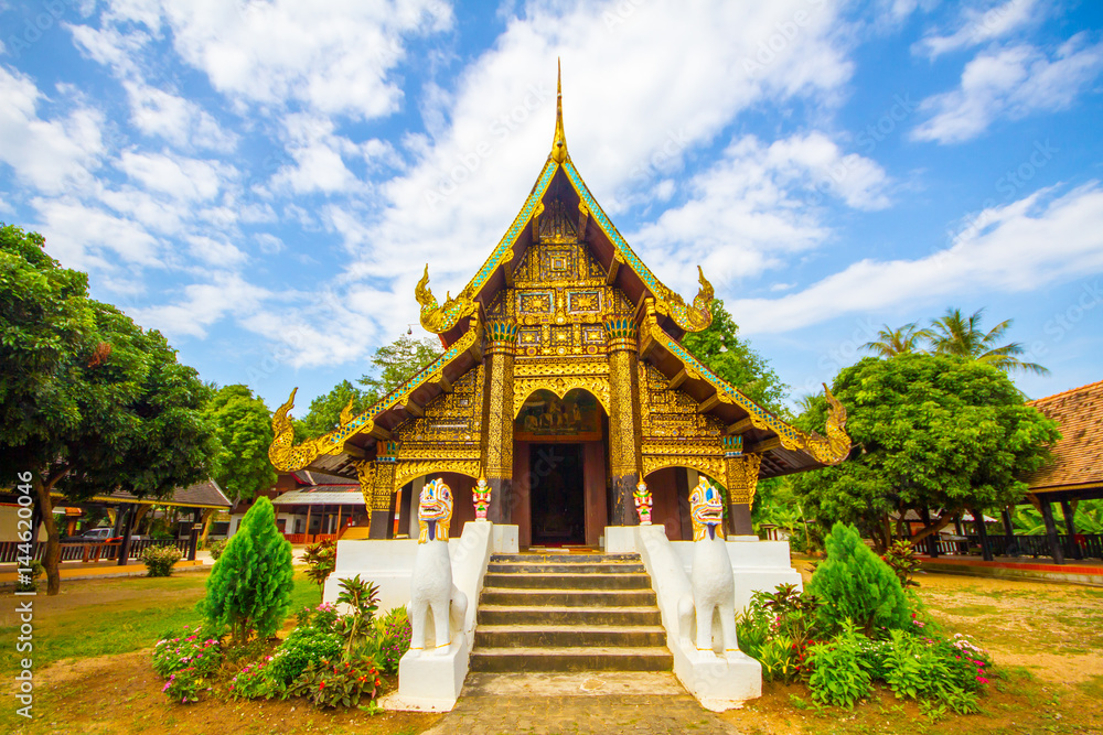 Buddhist Temple in Chiang Mai Province Northern Thailand