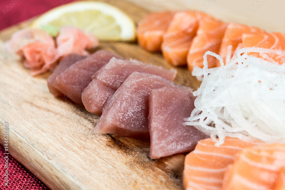 Japanese food fresh raw fish mixed sashimi Japanese food fresh raw fish mixed sashimi