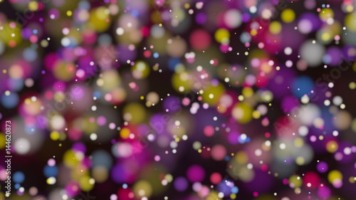 Beautiful colorful bokeh blurred background defocused lights