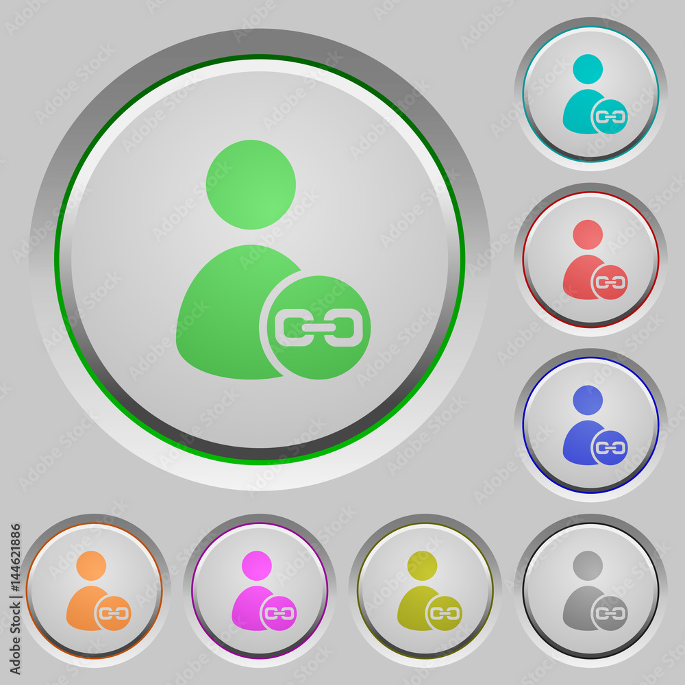 Link user account push buttons Link user account push buttons