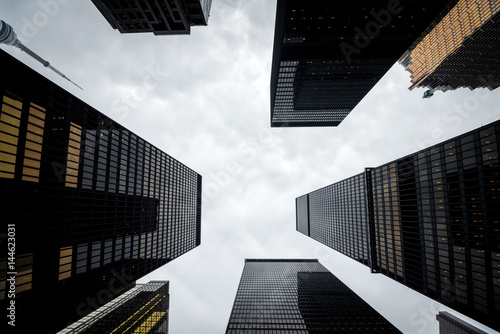 Modern skyscrapers in downtown Toronto, Canada photo