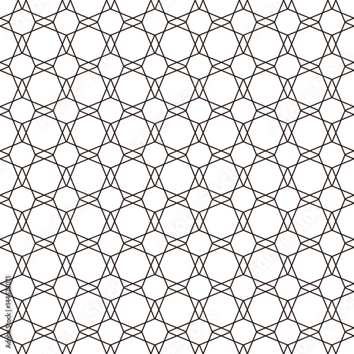 Islamic geometric pattern, vector.