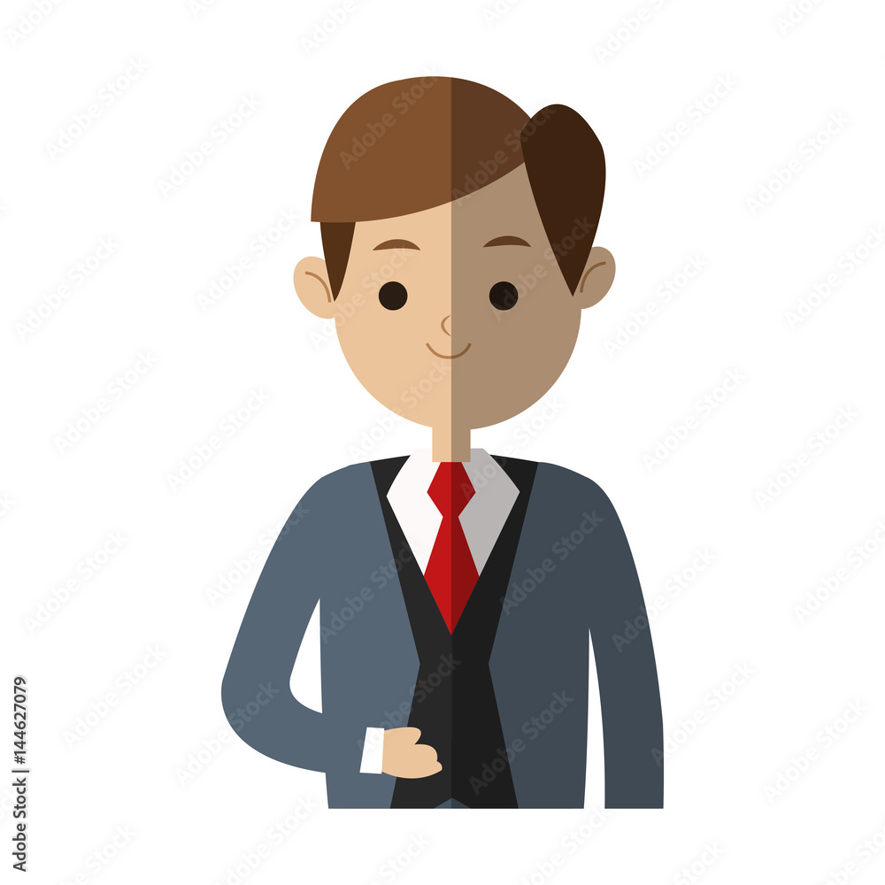 businessman cartoon icon over white background. colorful design. vector illustration businessman cartoon icon over white background. colorful design. vector illustration