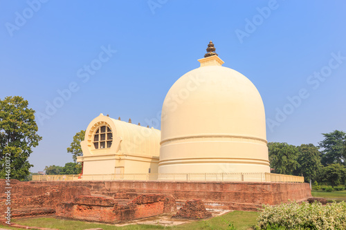 Parinirvana Stupa and temple  Kushinagar  India