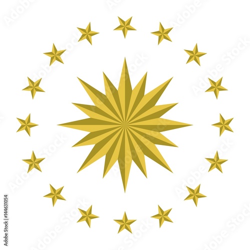 turkish presidential seal. illustration vector. logo vector.