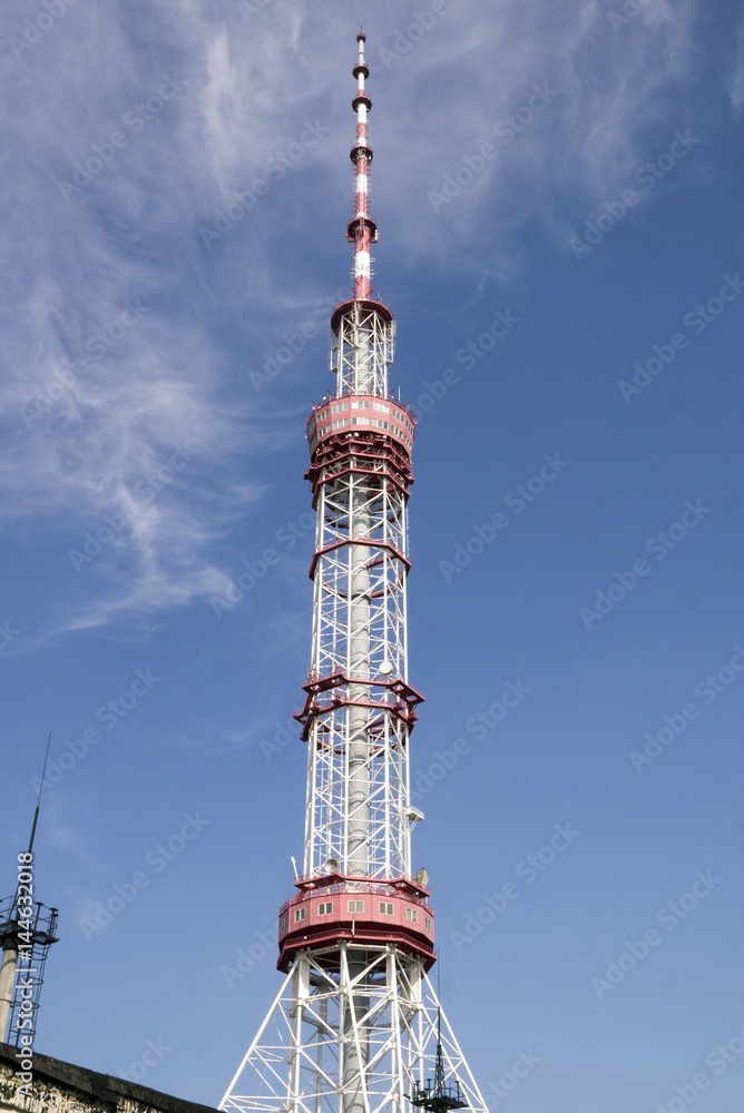 Obraz premium The television tower for antennas radio and television transmitters 