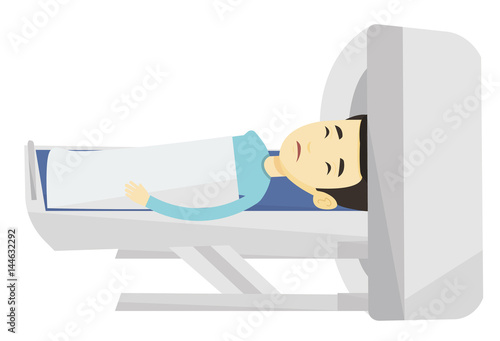 Magnetic resonance imaging vector illustration.