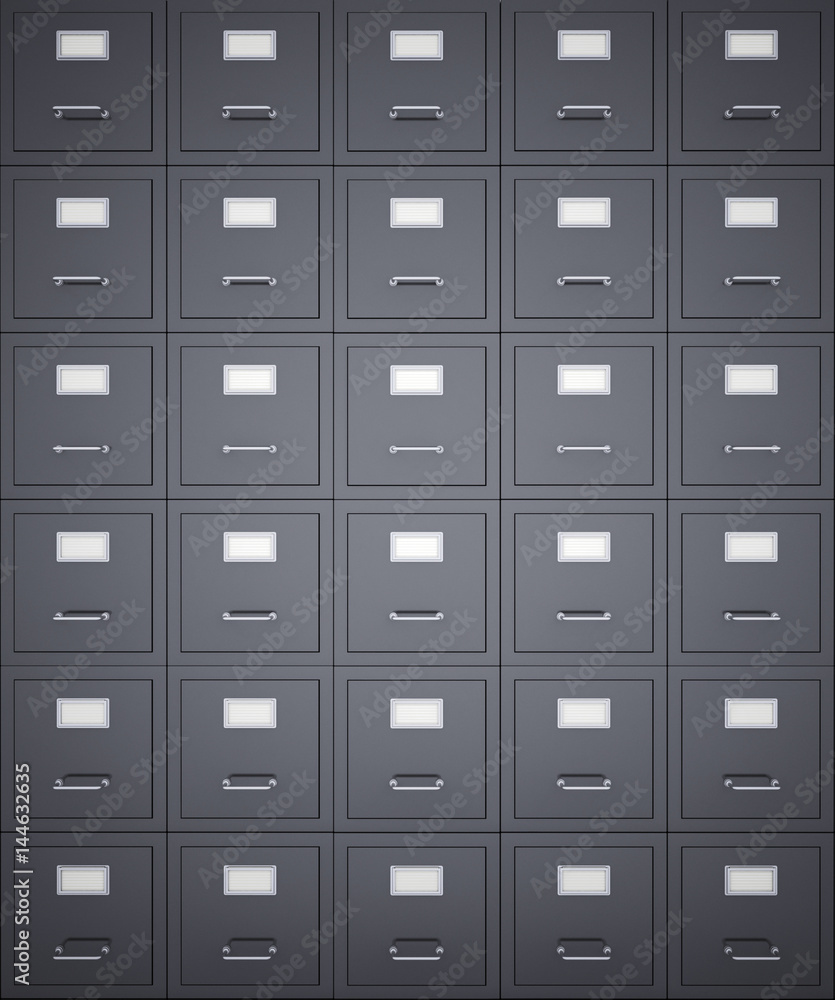 Black filing cabinet background Black filing cabinet background