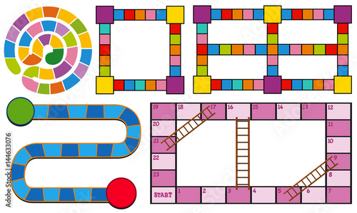Game templates in different colors