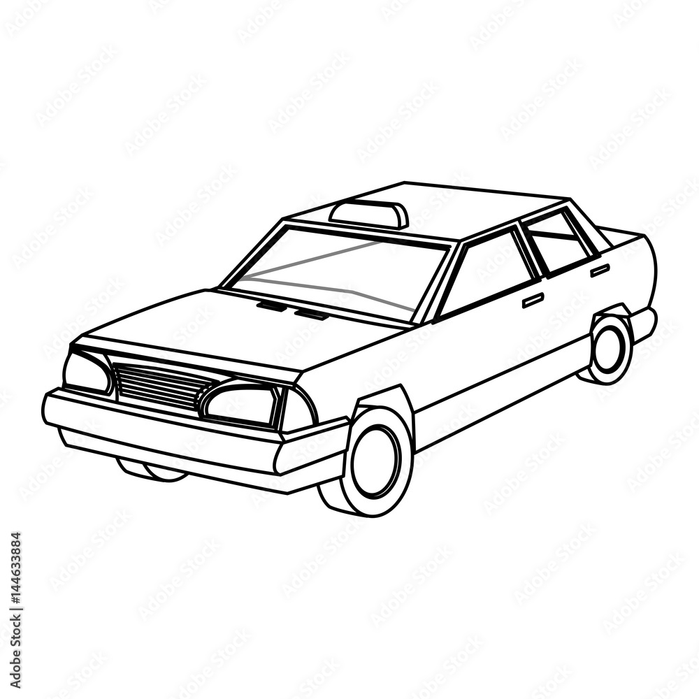 taxi car icon over white background. vector illustration taxi car icon over white background. vector illustration