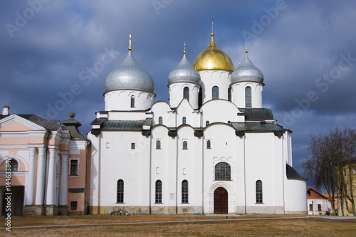 Russian Orthodox church. Saint Sophia in Veliky Novgorod