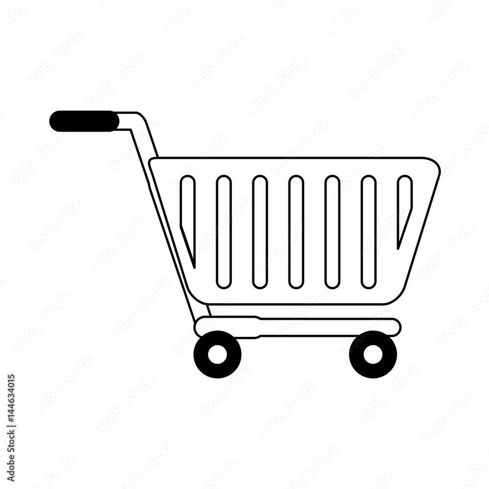 shopping cart icon over white background. vector illustration shopping cart icon over white background. vector illustration