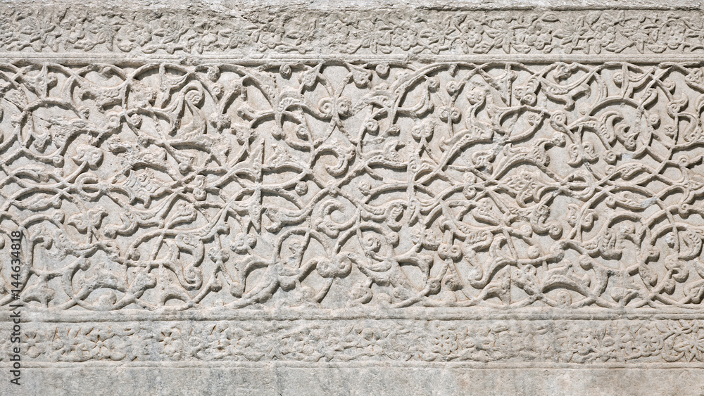 Fine plaster work mosaic in Samarkand