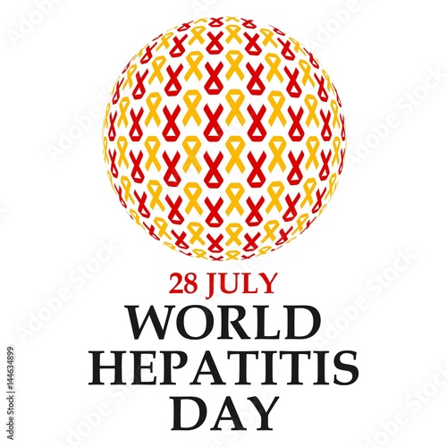 vector illustration of world hepatitis day. 