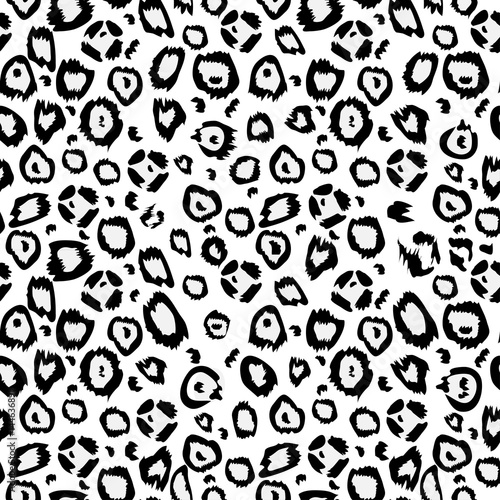 seamless pattern. Design animal print pattern texture skins leopard.