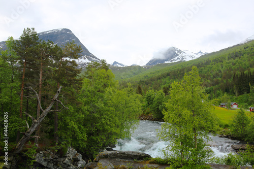 Glacial river, Norway