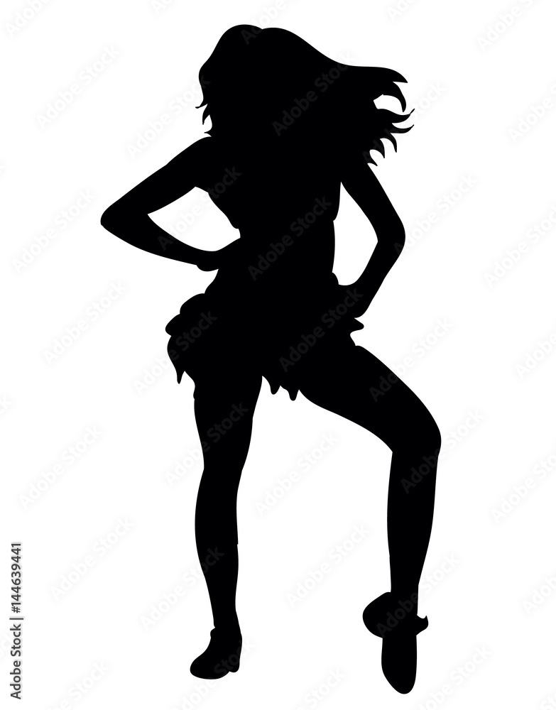Vector, illustration, silhouette of a sexy girl Vector, illustration, silhouette of a sexy girl