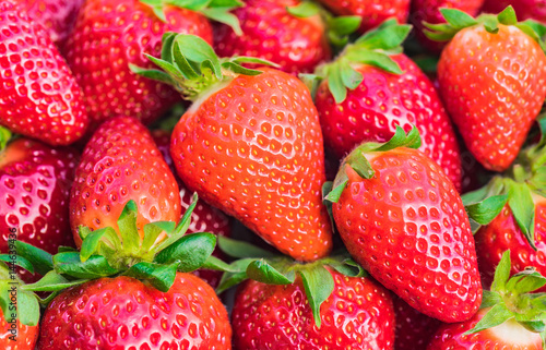 Erdbeeren rot süß saftig Beeren Obst Hintergrund