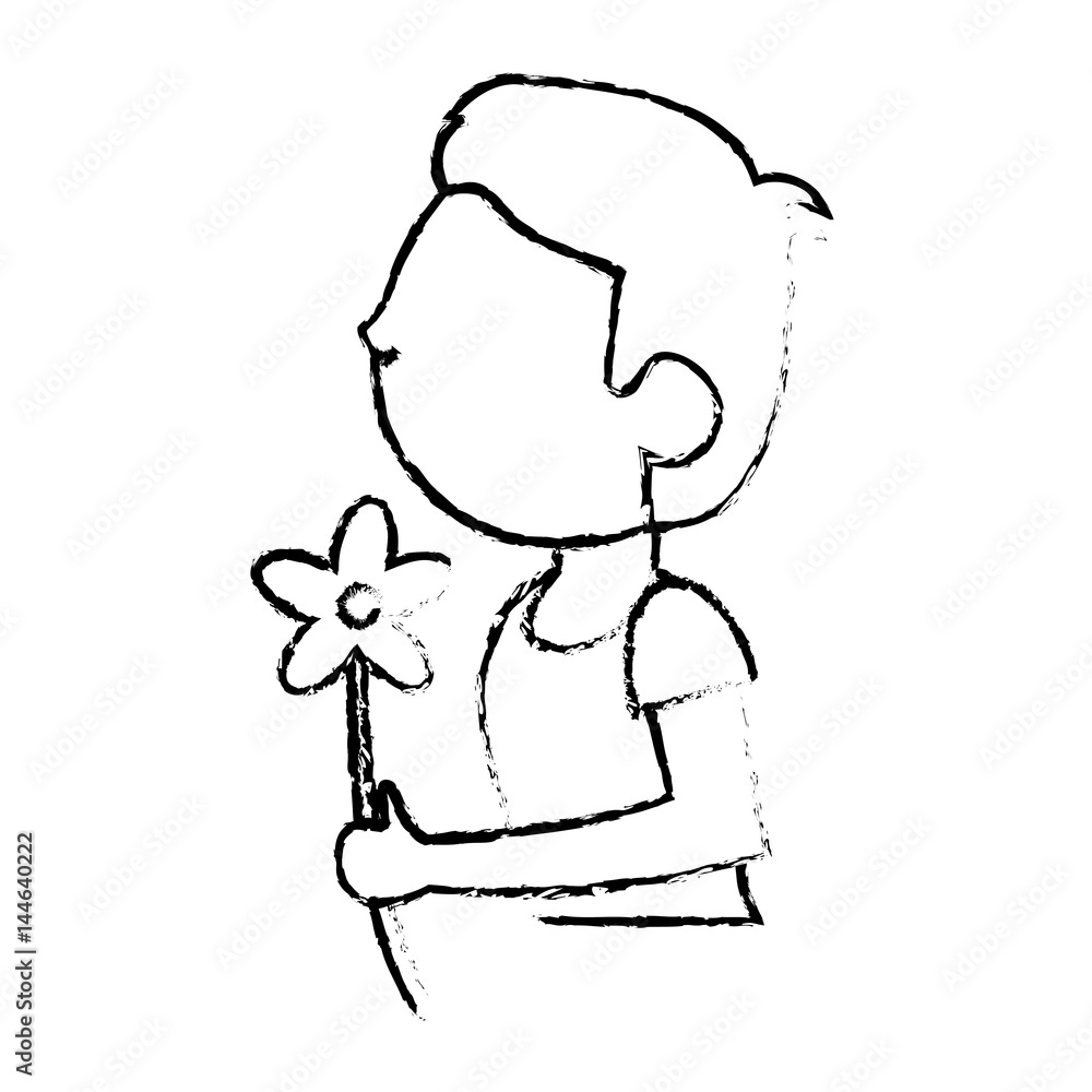 character son male flower image vector illustration eps 10 character son male flower image vector illustration eps 10