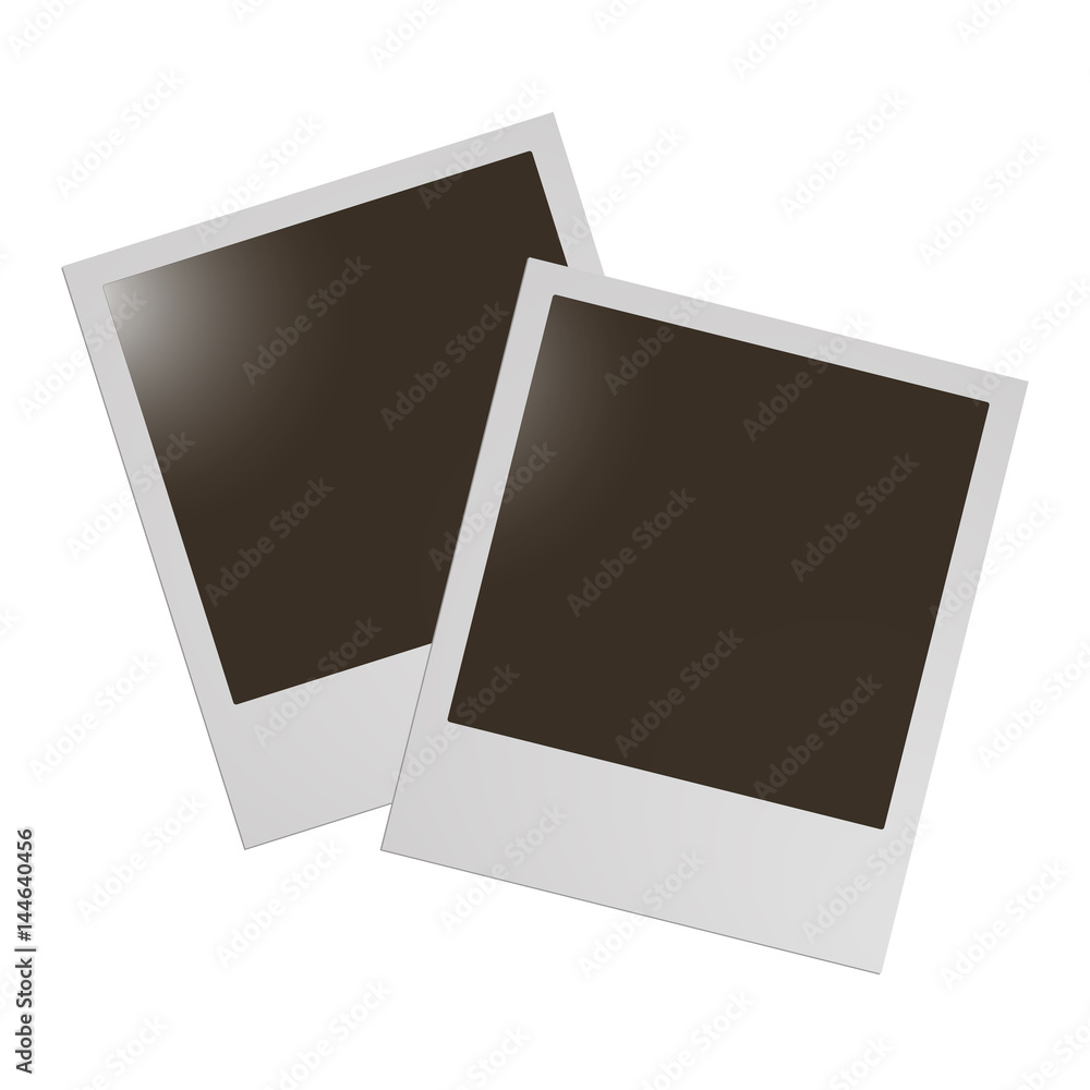 Polaroid photo vector frame blank Polaroid photo vector frame blank