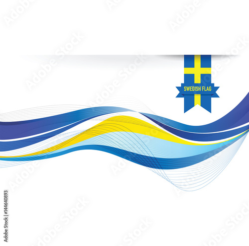 sweden abstract flag background