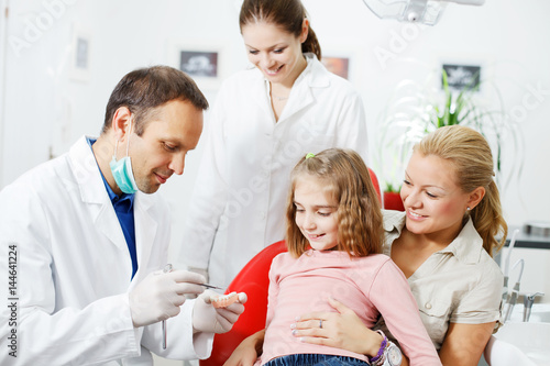 Visit at the dentist office.