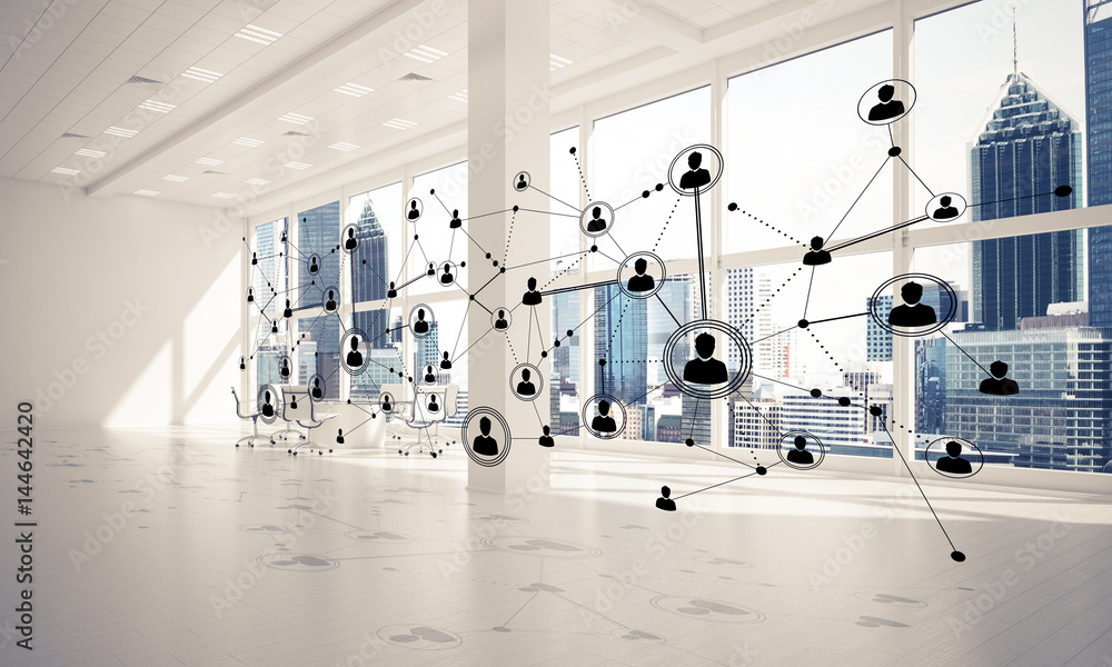 Networking and wireless connection as concept for effective mode Networking and wireless connection as concept for effective mode