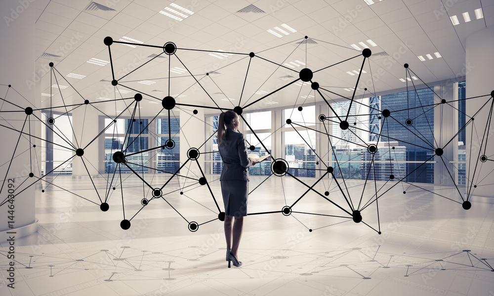 Networking and social communication concept as effective point f Networking and social communication concept as effective point f