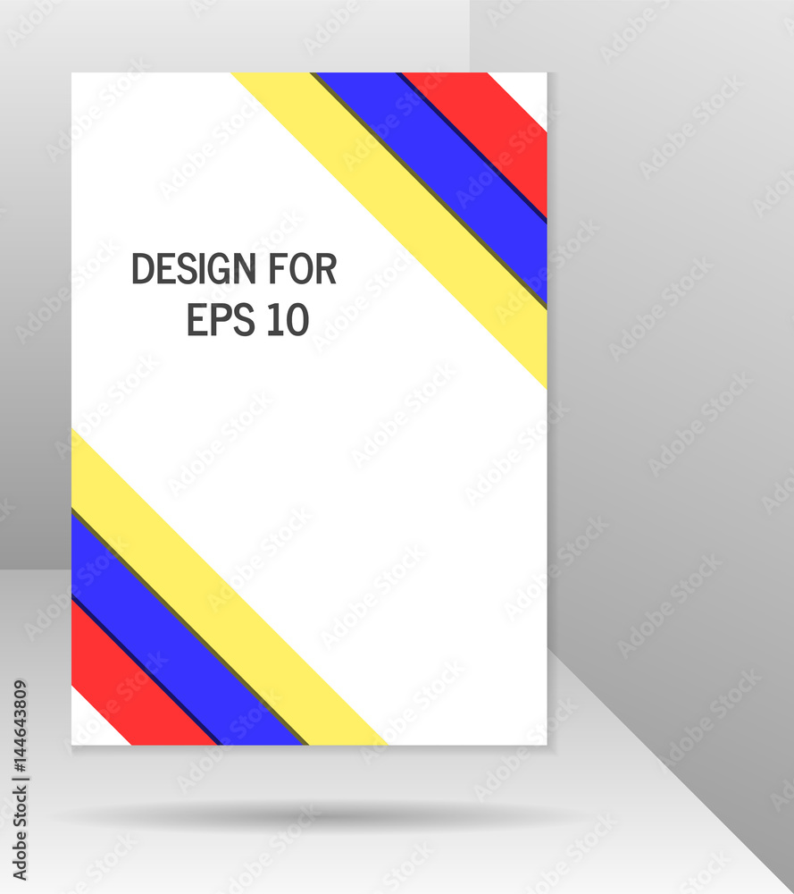 Abstract format poster brochure leaflet design template layout vector wave Abstract format poster brochure leaflet design template layout vector wave