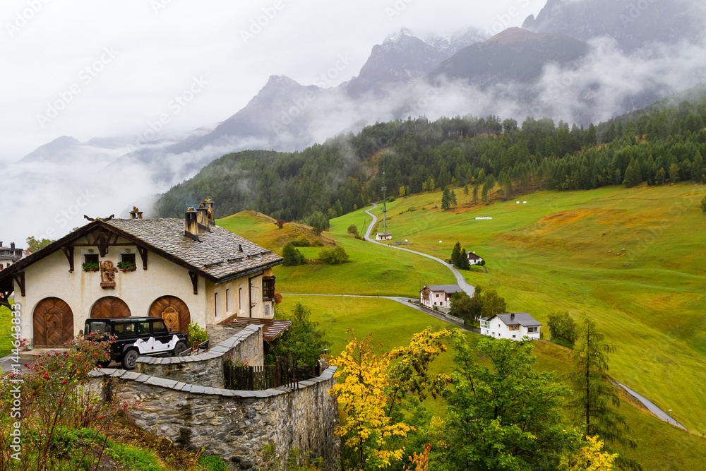 Look at Scoul, Graubunden Canton in Switzerland. Look at Scoul, Graubunden Canton in Switzerland.
