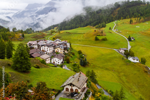 Look at Scoul, Graubunden Canton in Switzerland. photo