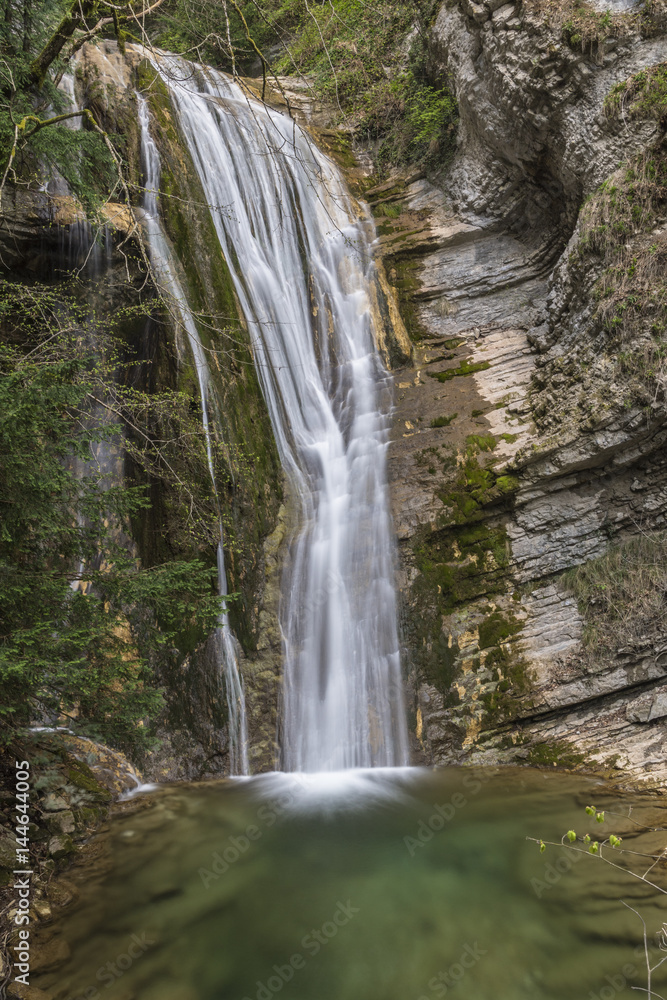 Obraz premium Les cascades de l'Alloix - Chartreuse - Isère.
