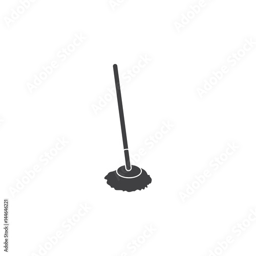Mop icon. Floor cleaning object.