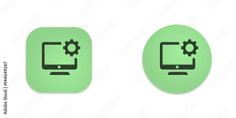 Vector Green Web Buttons Vector Green Web Buttons