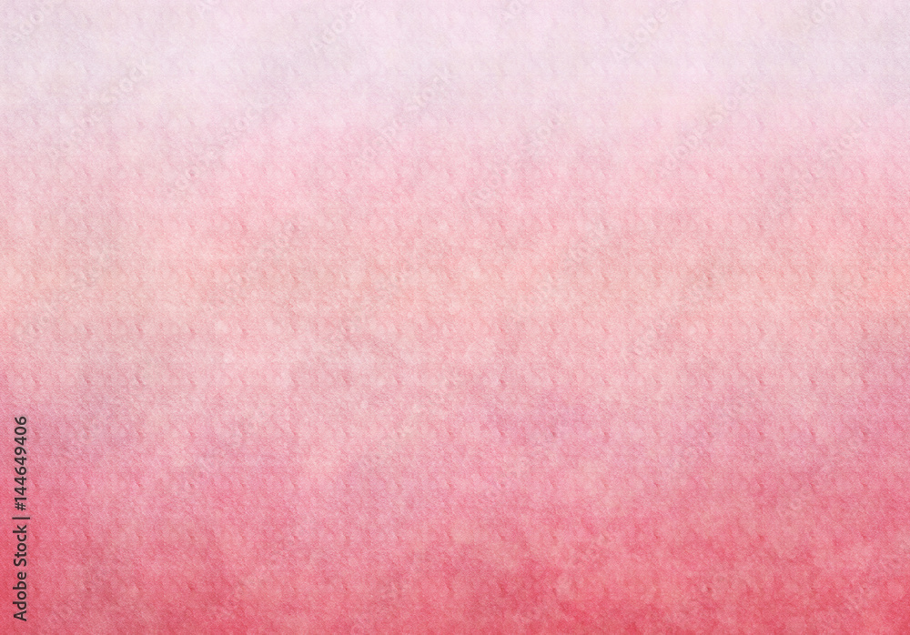 Fototapeta premium Watercolor texture. Pink gradient background.