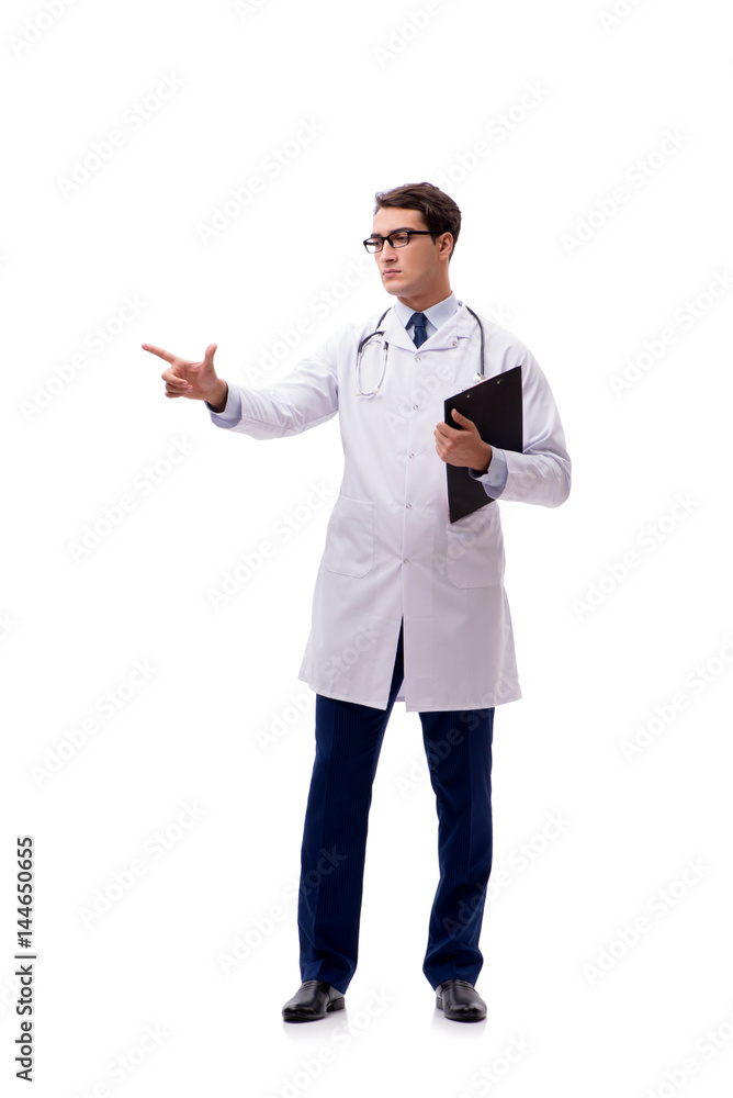 Young doctor isolated on white background Young doctor isolated on white background