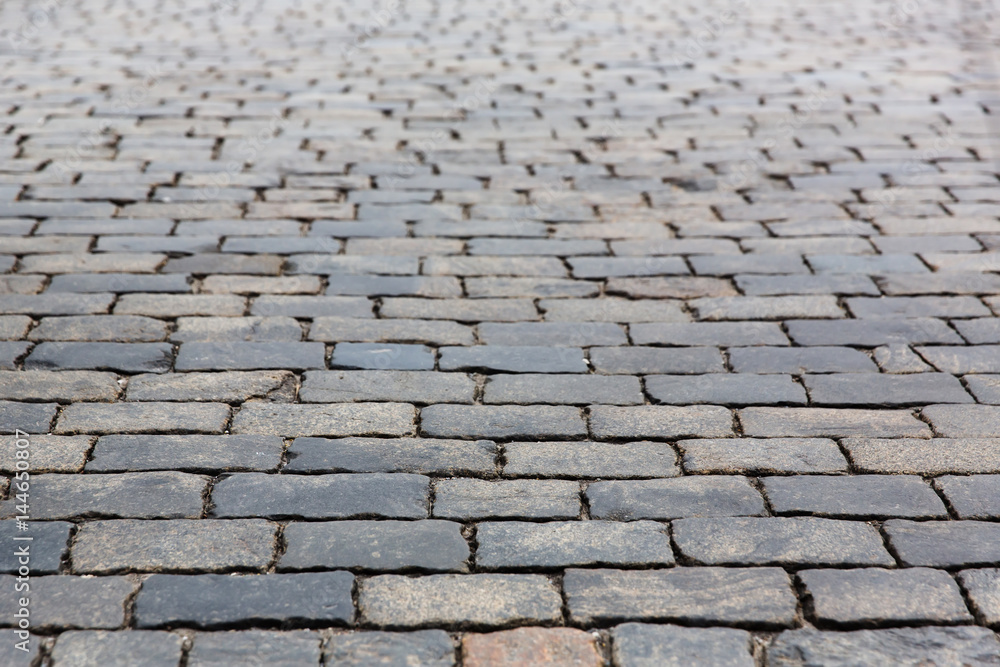 Stone pavement texture, Moscow, Russia, Red Square