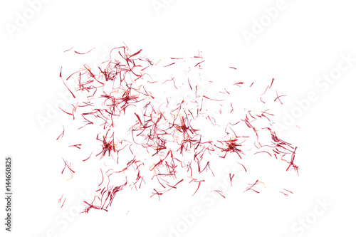 Billede på lærred saffron pistil on white background