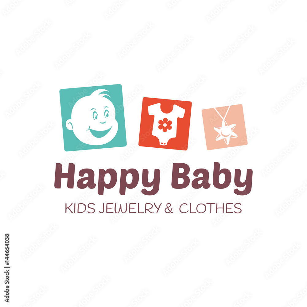 Baby shop logo vector template Baby shop logo vector template