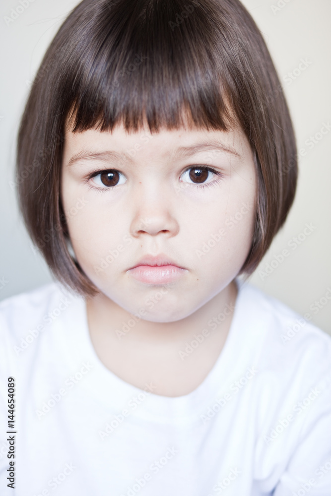 Stressful little girl Stressful little girl