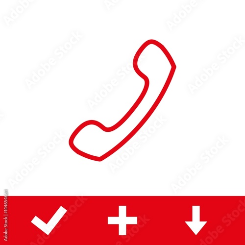 phone icon stock vector illustration flat design