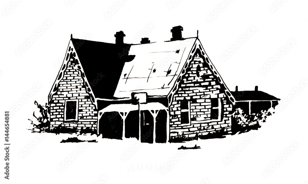 Drawing Of Cottage