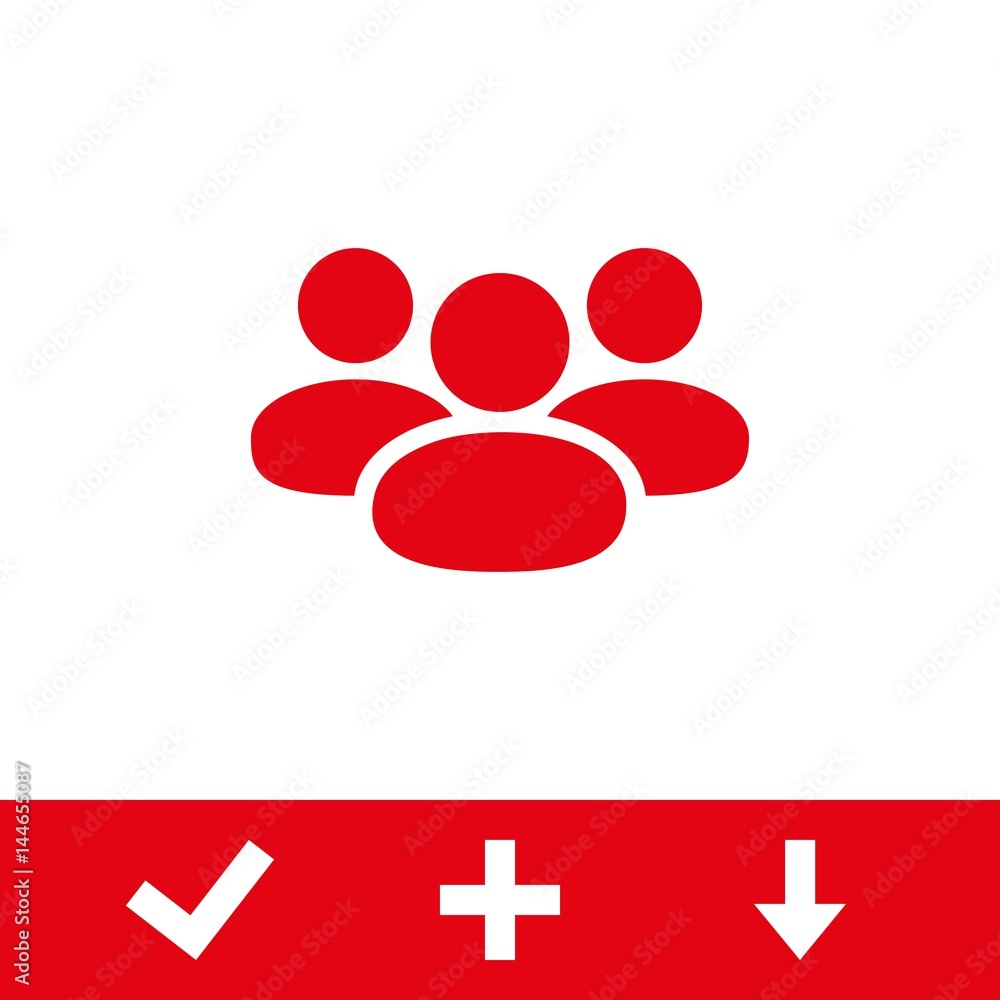 People icon stock vector illustration flat design People icon stock vector illustration flat design