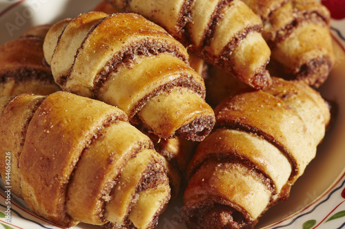 Rugelach, a traditional European pastry popular on Jewish holidays. photo