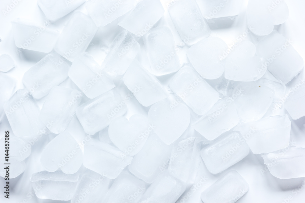 ice cubes pattern on white background top view mockup ice cubes pattern on white background top view mockup