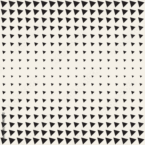 Fototapeta Naklejka Na Ścianę i Meble -  Vector seamless pattern. Repeating geometric tiles. Monochrome halftone grid. Simple shapes lattice